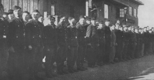 Georgian troops at Oudeschild on Texel island, Noord-Holland, the Netherlands, late 1945