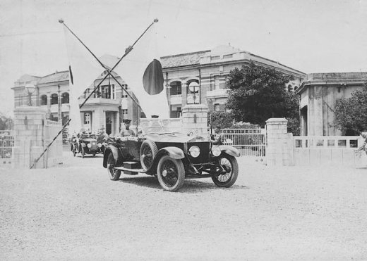 Crown Prince Hirohito at Taiwan Army headquarters, Taihoku, Taiwan, 18 Apr 1923