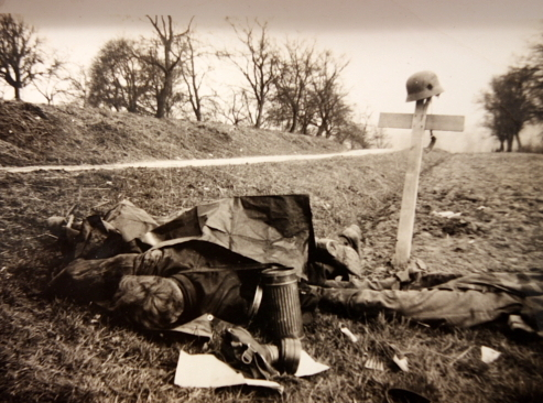 Killed German soldier, Italy, 1945