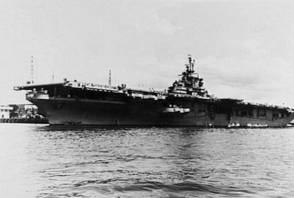 USS Shangri-La at anchor, Syndney, Australia, Mar-Jun 1947