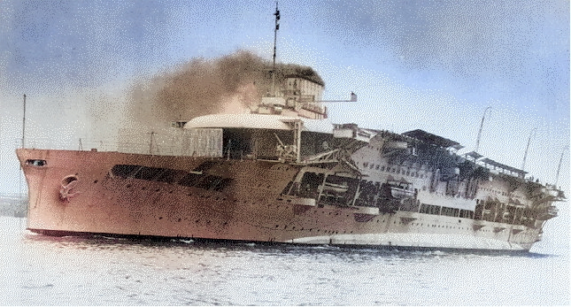 HMS Glorious, 1930s [Colorized by WW2DB]