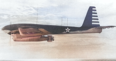 TDR-1 assault drone in flight, 1942 [Colorized by WW2DB]