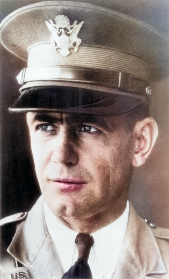 Portrait of Harold George, date unknown [Colorized by WW2DB]