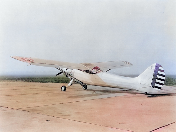 US O-49 Vigilant aircraft, 1940 [Colorized by WW2DB]