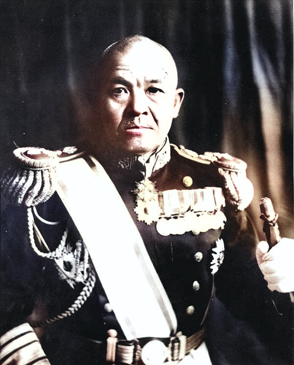 Portrait of Nagumo, circa 1941-1942 [Colorized by WW2DB]