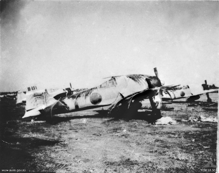 Camouflaged A6M Zero fighter of Japanese Navy 22nd Air Flotilla at Kota Bharu, Malaya, circa 1942