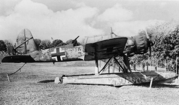 Ar 196 A-1 aircraft at rest on land, circa late 1930s