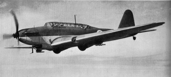 Fairey Battle in flight, circa late 1930s