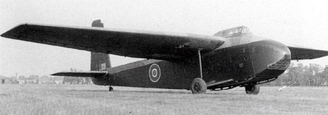 Hamilcar glider of No. 5 Elementary and Reserve Flying Training School RAF at Hanworth Air Park, Feltham, London, England, United Kingdom, circa 1940s