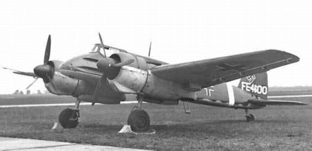 A captured Hs 129 B1 aircraft with USAAF Foreign Evaluation markings, mid- or late-1940s