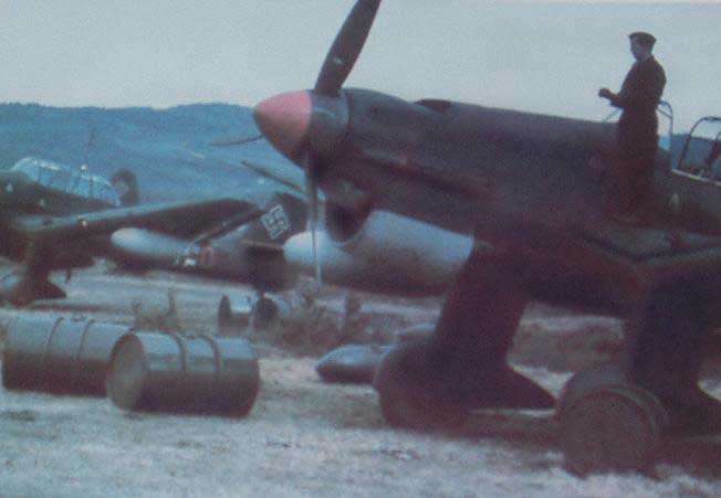 Ju 87 resting at an airfield, circa late 1930s