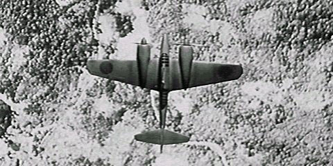 Ki-46 in flight, circa 1940s