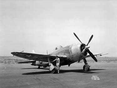 P-47M Thunderbolt parked at an airfield, Jul 1945