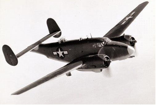 US Navy PV-2 Harpoon aircraft in flight, circa 1945