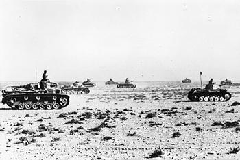 German tanks near Sollum, Egypt, circa 16 Jun 1941