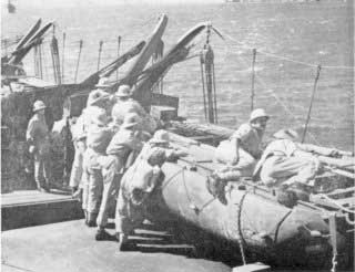 Men of South African 7th Motorized Brigade unloading at Diego-Suárez, Madagascar, Jun 1942