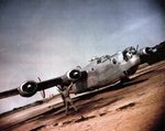 B-24H Liberator “Gipsy Queen”/“Dusty’s Double Trouble” with the 755th Bomb Squadron at RAF Horsham St Faith, Norfolk, England, UK.