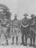 US Marines in Nicaragua, Sep 1930. Lieutenants Chesty Puller, Avery Graves, Bill Lee, & Tom Lynch.