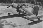 F4U-1 Corsair of Marine Squadron VMF-223 at the Munda Airstrip, New Georgia, Solomons, 1943