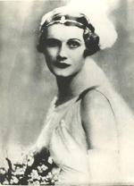 Wedding portrait of Amy Thorpe, 1936