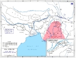 Map of eastern India and northern Burma showing Japanese occupation and Allied supply routes in 1942. Note Burma Road, The Hump route, and the track of the future Ledo Road that opened in 1945.