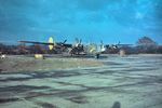 B-24H Liberator “Appassionata” (s/n 42-50437) of the 489th Bomb Group at Halesworth, England, United Kingdom, late 1944.