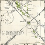 United States Hydrographic Office July 1943 map of the New Hebrides Islands (now Vanuatu) showing friendly aircraft approach bearings.