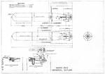 Line drawing of the Mark XIII aerial torpedo taken from the US Navy Bureau of Ordinance (BuOrd) Ordinance Pamphlet, Jul 1942. Photo 3 of 3.
