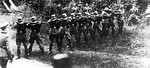 Lidice, Czechoslovakia 10 Jun 1942. SS firing squad conducting execution of all of the village’s men, ten at a time, at the Horák family farm.