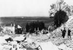 Lidice, Czechoslovakia 10 Jun 1942. SS officers overseeing the destruction of the village.