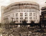 Nichigeki Nihon Gekijo theater building, Tokyo, Japan, Oct 1945