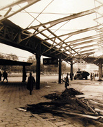 View of Tokyo Station, Japan, Oct 1945