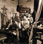 Greek sailors at an internment camp in Saitama Prefecture, Japan, Sep 1945