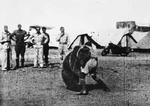 Troops of Polish 22nd Transport Artillery Company playing with Wojtek, Middle East, 1942