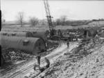 Construction at the American Londonderry Naval Base, Londonderry, Northern Ireland, United Kingdom, circa early 1942