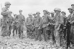 Lieutenant General Joseph Stilwell speaking to combat engineers, Myitkyina, Burma, 18 Jul 1944