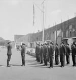 Chinese junior officers being reviewed, Chatham Gunnery School, England, United Kingdom, Aug 1945, photo 2 of 3