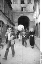 Two German soldiers in Lublin, Poland, May 1941