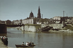 River crossing, Kharkov, Ukraine, Oct-Nov 1941; note Annunciation Cathedral in background