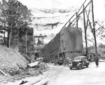 US Army personnel inspect an abandoned partially completed V-1 launching ramp near Cherbourg, France, 12 Jul 1944.