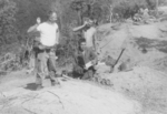 Men of US 5332nd Brigade (Provisional), probably Burma, 1945; George Beal, Sparn, and Haefele