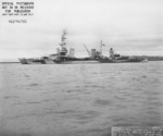 Cruiser USS Salt Lake City laying off the Mare Island Navy Yard, 21 Jun 1944. Note Measure 33, Design 14D paint scheme. 2 of 3.