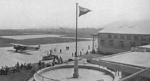 Haneda Airfield, Tokyo, Japan, circa Jan 1937. Note the Fokker F.VII Trimotor airliner on the ramp.