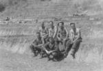 Members of US 5332nd Brigade (Provisional), Burma, 1945; ?, Meritz, Rokita, Potter, Wolf, and Sergeant Chestnut