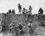 Members of US 89th Infantry Division in training, Camp Carson, Colorado, United States, 1943