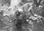 Member of US 5332nd Brigade (Provisional) Bob Compton, near Shweli River, Burma, 1945