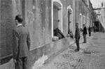 Newly arrived prisoners at Fort Breendonk, Belgium, 13 Jun 1941