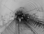 Hangar of submarine I-400, Japan, 1945