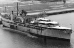 USS Proteus with a submarine, Apra Harbor, Guam, early 1970s