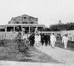 Crown Prince Hirohito visiting naval facilities in Mako, Hoko Prefecture (now Makung, Penghu), Taiwan, 23 Apr 1923